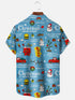 Men's Christmas Funny Graphic Short Sleeve Hawaiian Shirt